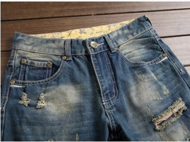 American Style Men's Ripped Jeans.