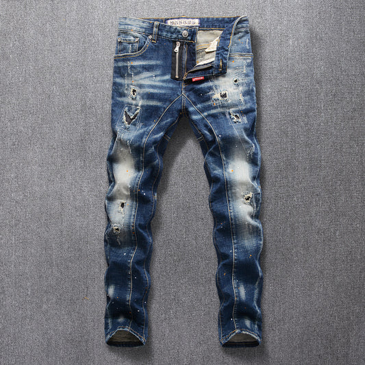 High Street Fashion Ripped Men's Jeans